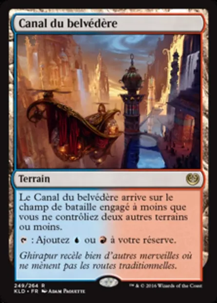 Canal du belvédère, carte Magic KLD 249 — extension Kaladesh