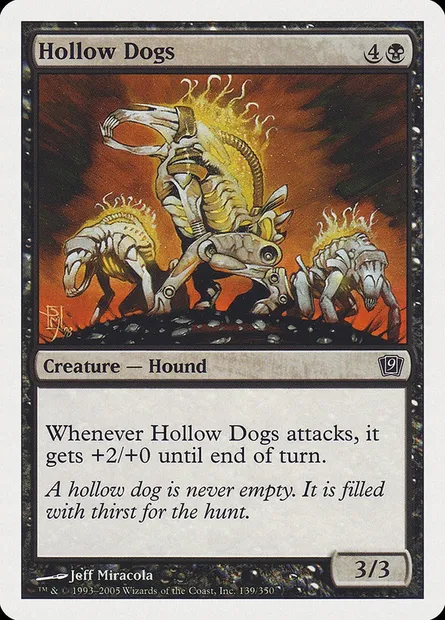 Hollow Dogs, Magic card 9ED 139 — Ninth Edition set