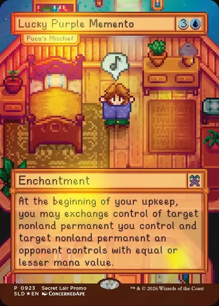 Malice selon le pucca, carte Magic SLD 923 — extension Secret Lair Drop