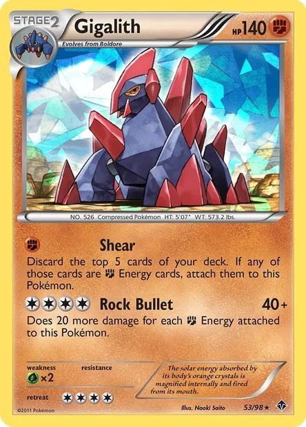 Gigalithe, carte Pokémon TDX 053-3 — extension Theme Deck & Blisters Exclusives