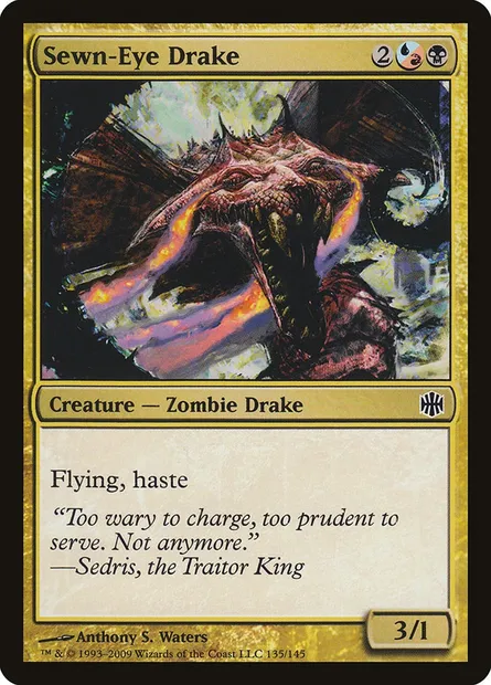 Sewn-Eye Drake, Magic card ARB 135 — Alara Reborn set