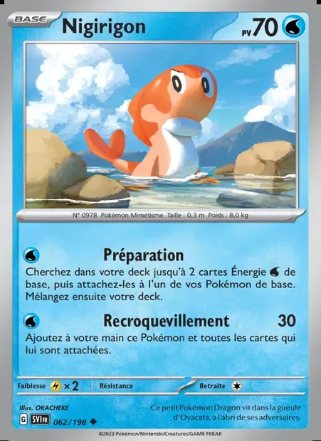 Nigirigon, carte Pokémon SVI 062 — extension Écarlate et Violet