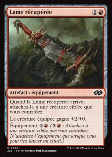 Lame récupérée, carte Magic J25 596 — extension Foundations Jumpstart