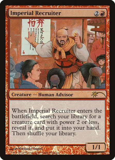 Imperial Recruiter, Magic card J13 3 — Judge Gift Cards 2013 set