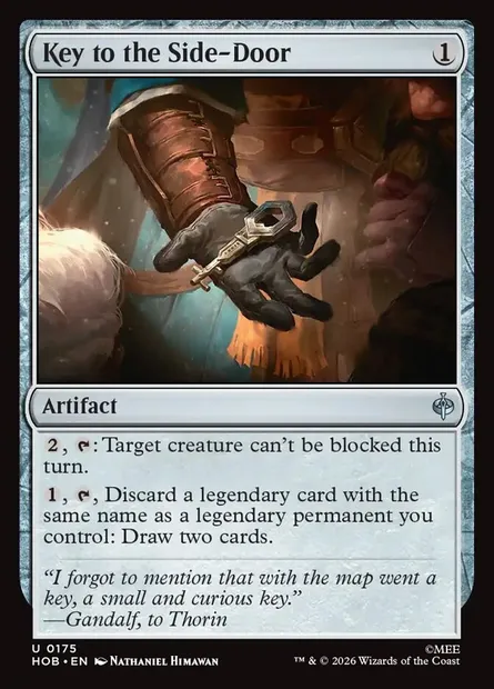 Key to the Side-Door, Magic card HOB 175 — The Hobbit set