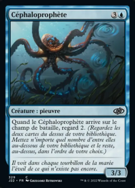 Céphaloprophète, carte Magic J22 329 — extension Jumpstart 2022