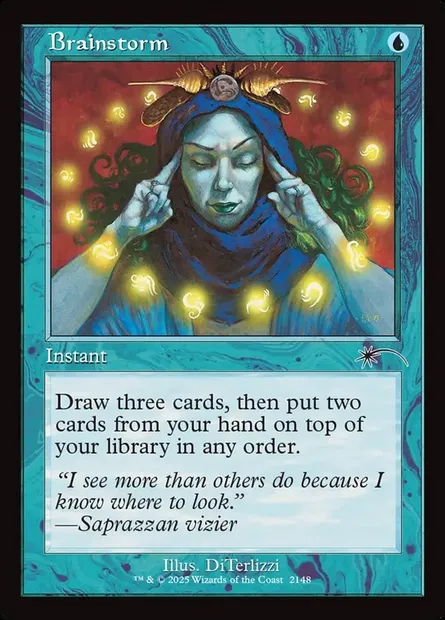 Brainstorm, Magic card SLD 2148 — Secret Lair Drop set