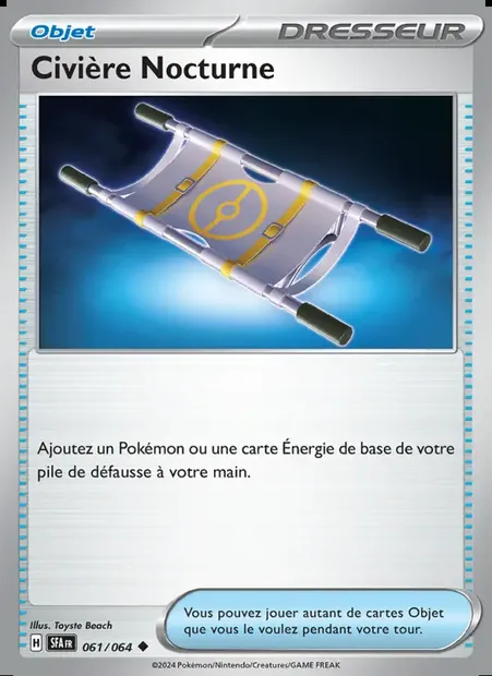 Civière Nocturne, carte Pokémon SFA 061 — extension Fable Nébuleuse