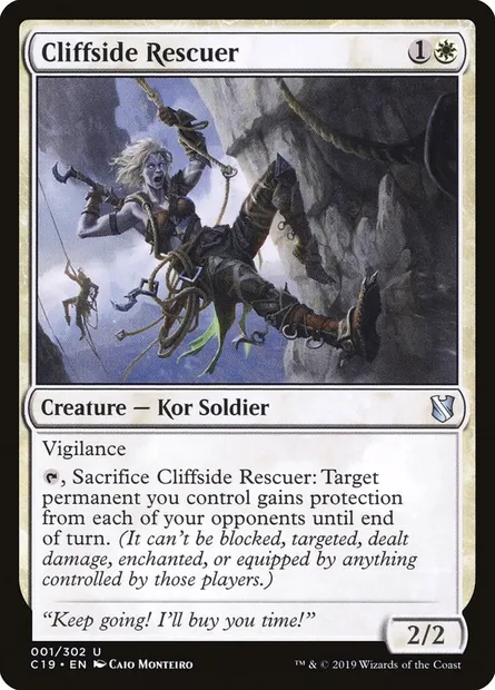 Cliffside Rescuer, Magic card C19 1 — Commander 2019 set