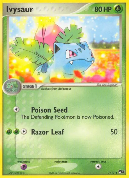 Ivysaur, Pokémon card P2 7 — POP Series 2 set