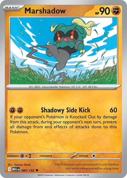 Marshadow, Pokémon card MEG 080 — Mega Evolution set