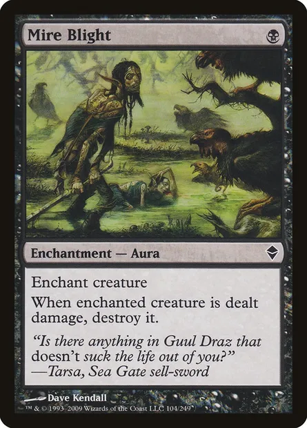 Mire Blight, Magic card ZEN 104 — Zendikar set