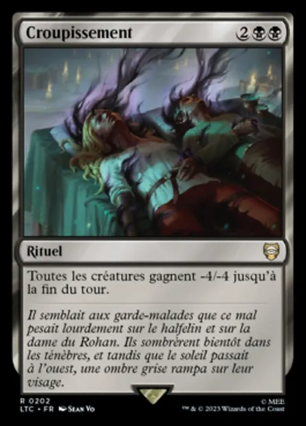 Croupissement, carte Magic LTC 202 — extension Tales of Middle-earth Commander