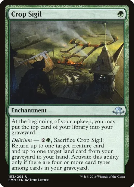 Crop Sigil, Magic card EMN 153 — Eldritch Moon set
