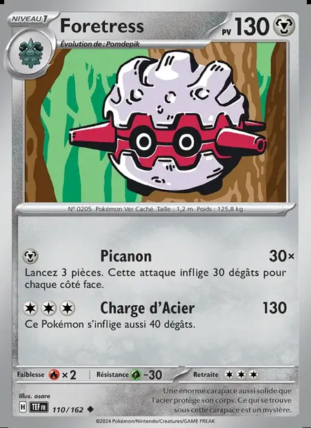 Foretress, carte Pokémon TEF 110 — extension Forces Temporelles