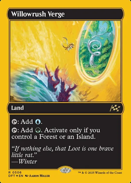 Willowrush Verge, Magic card DFT 506 — Aetherdrift set