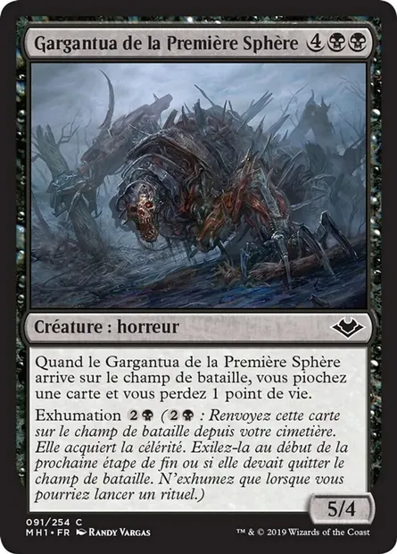 Gargantua de la Première Sphère, carte Magic MH1 91 — extension Horizons du Modern