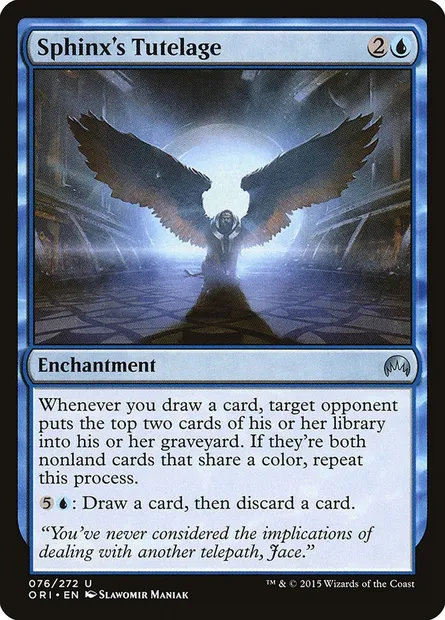 Sphinx's Tutelage, Magic card ORI 76 — Magic Origins set
