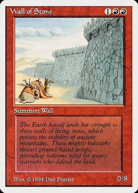 Wall of Stone, Magic card SUM 184 — Summer Magic / Edgar set