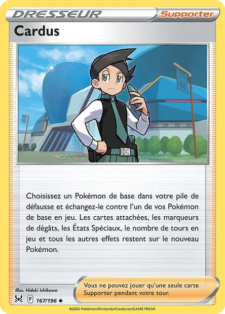 Cardus, carte Pokémon LOR 167 — extension Origine Perdue