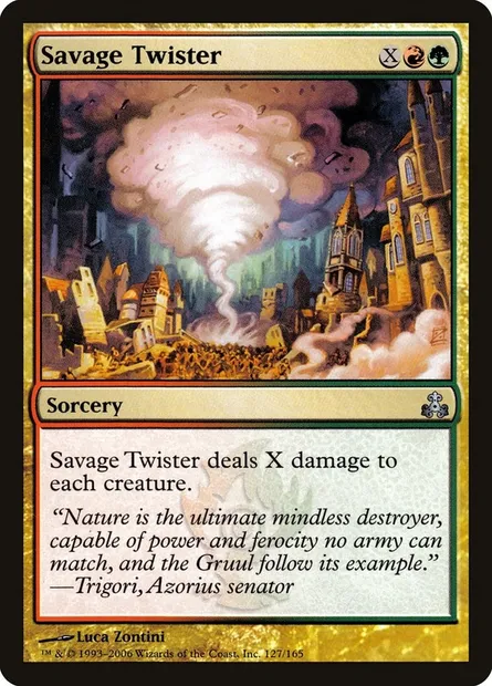 Tornade sauvage, carte Magic GPT 127 — extension Le Pacte des Guildes