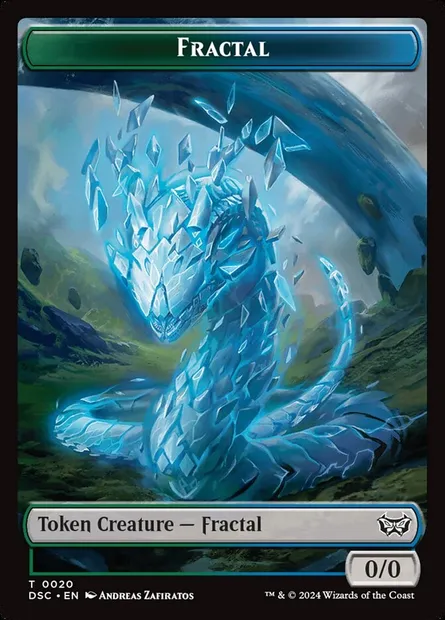 Fractal, carte Magic TDSC 20 — extension Duskmourn Commander Tokens