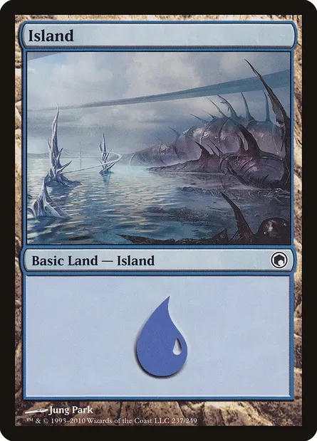 Island, Magic card SOM 237 — Scars of Mirrodin set