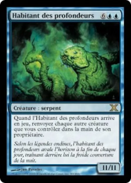 Habitant des profondeurs, carte Magic 10E 80 — extension Dixième édition