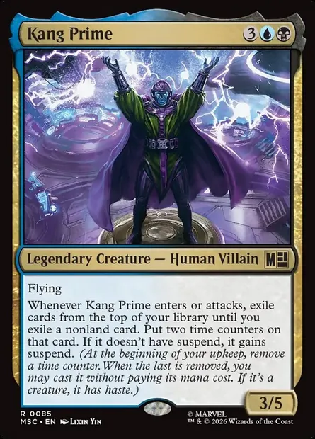 Kang Prime, Magic card MSC 85 — Marvel Super Heroes Commander set