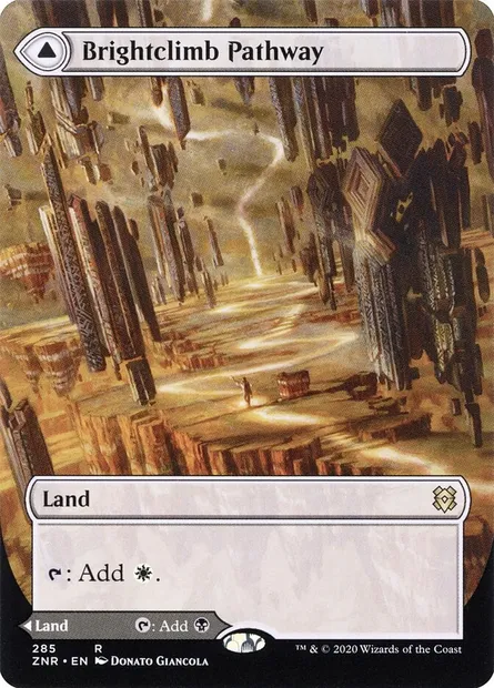 Brightclimb Pathway // Grimclimb Pathway, Magic card ZNR 285 — Zendikar Rising set