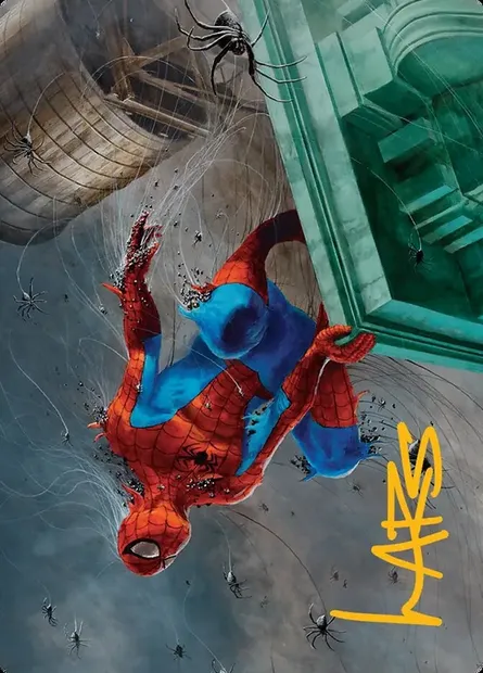 Spiders-Man, Heroic Horde // Spiders-Man, Heroic Horde, carte Magic ASPM 21 — extension Marvel's Spider-Man Art Series