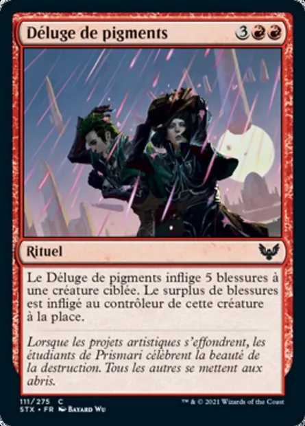 Déluge de pigments, carte Magic STX 111 — extension Strixhaven: l'Académie des Mages