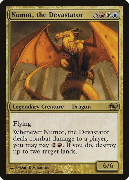 Numot, the Devastator, Magic card PLC 160 — Planar Chaos set