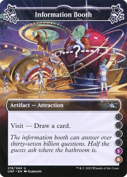 Information Booth, Magic card UNF 218d — Unfinity set