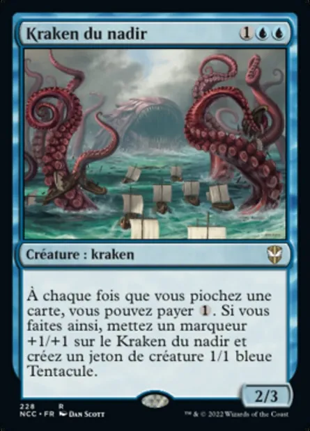Kraken du nadir, carte Magic NCC 228 — extension New Capenna Commander