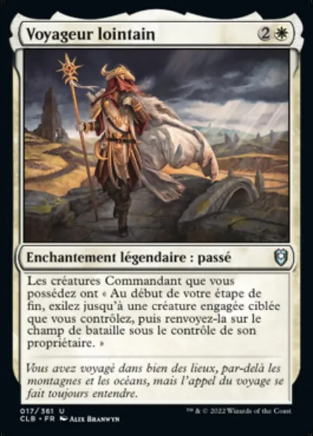Voyageur lointain, carte Magic CLB 17 — extension Commander Légendes : la bataille de la Porte de Baldur