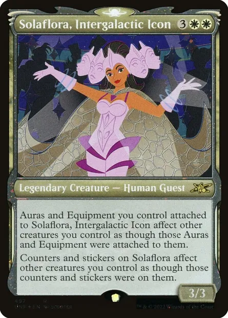 Solaflora, Intergalactic Icon, Magic card UNF 497 — Unfinity set