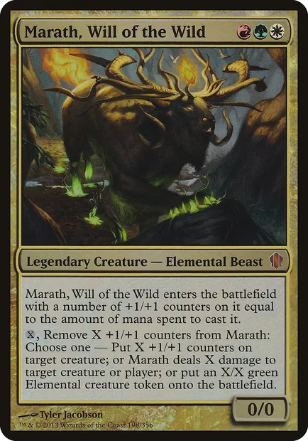 Marath, Volonté de la Nature, carte Magic OC13 198 — extension Commander 2013 Oversized