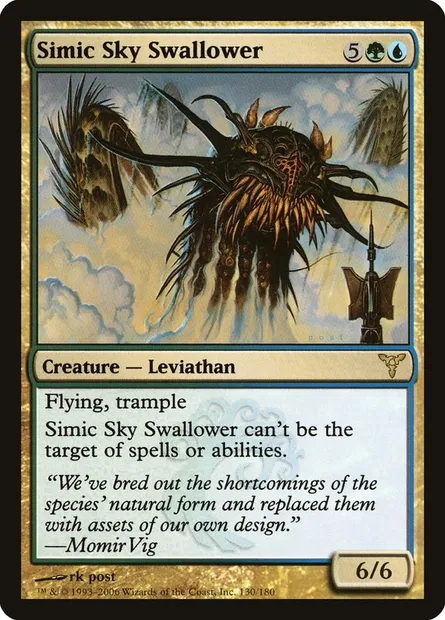 Simic Sky Swallower, Magic card DIS 130 — Dissension set