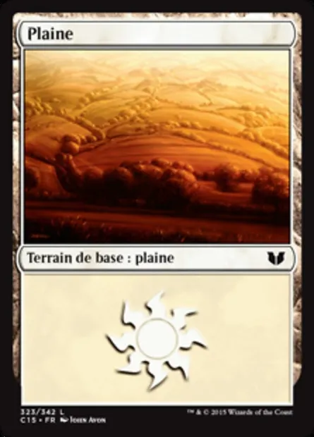 Plaine, carte Magic C15 323 — extension Commander 2015