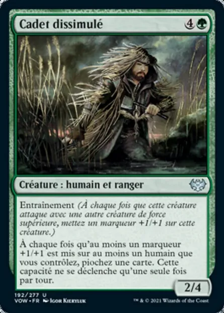 Cadet dissimulé, carte Magic VOW 192 — extension Innistrad : noce écarlate
