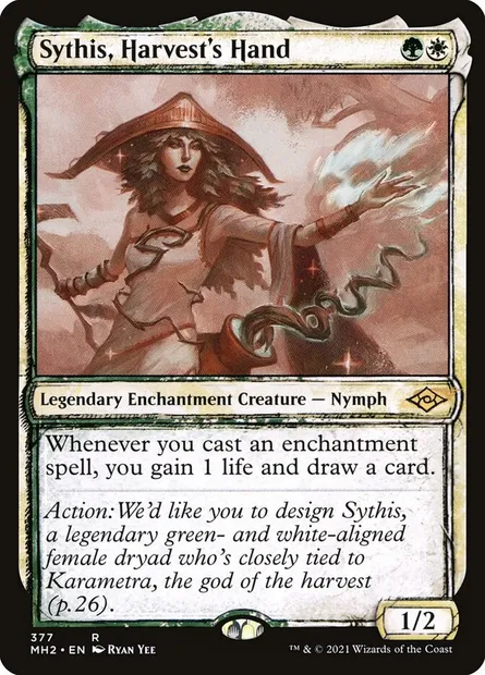 Sythis, Harvest's Hand, Magic card MH2 377 — Modern Horizons 2 set