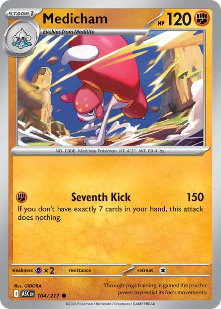 Medicham, Pokémon card ASC 104 — Ascended Heroes set