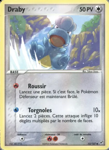 Draby, carte Pokémon DX 52 — extension EX Deoxys