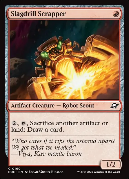 Slagdrill Scrapper, Magic card EOE 160 — Edge of Eternities set