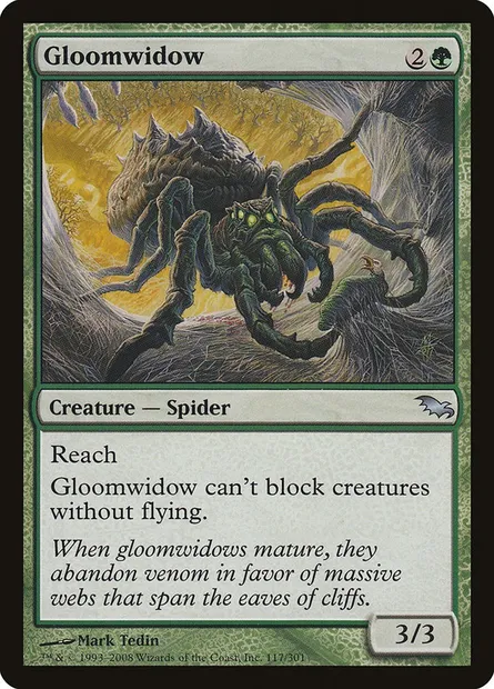 Gloomwidow, Magic card SHM 117 — Shadowmoor set