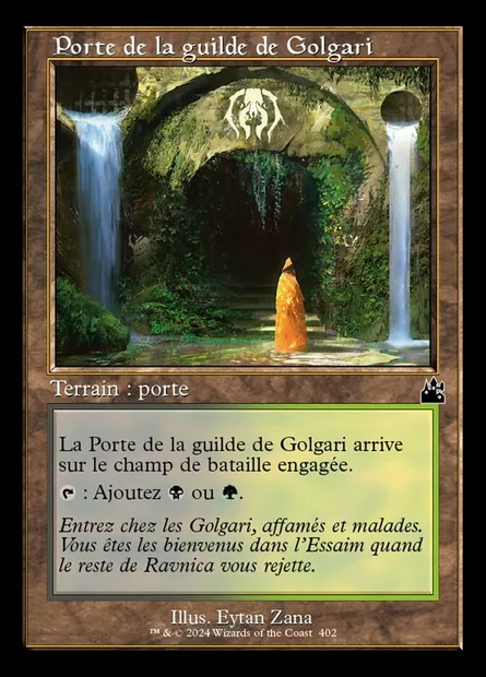 Porte de la guilde de Golgari, carte Magic RVR 402 — extension Ravnica Remastered