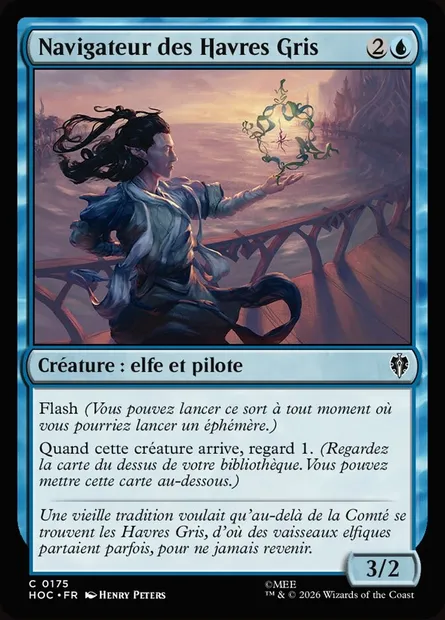Navigateur des Havres Gris, carte Magic HOC 175 — extension The Hobbit Eternal