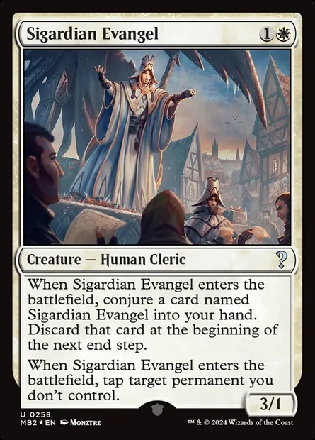 Sigardian Evangel, Magic card MB2 258 — Mystery Booster 2 set