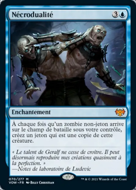 Nécrodualité, carte Magic VOW 70 — extension Innistrad : noce écarlate